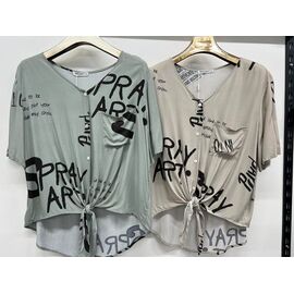 Сорочка жіноча літня 7821 mint р.3XL-7XL "Yafeier" недорого оптом від прямого постачальника