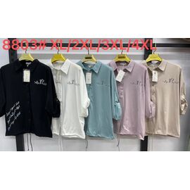 Сорочка жіноча 8803 l.beige р.50-56 "Yafeier" недорого оптом від прямого постачальника