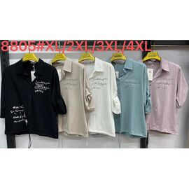 Сорочка жіноча 8805 white р.50-56 "Yafeier" недорого оптом від прямого постачальника