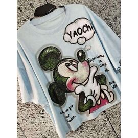 футболка жіноча LR1282 l.blue р.one size "Lora" недорого оптом від прямого постачальника