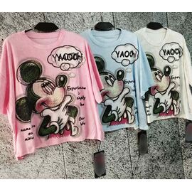 футболка жіноча LR1283 pink р.one size "Lora" недорого оптом від прямого постачальника