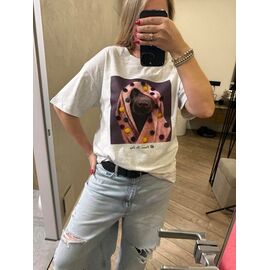 футболка жіноча LR1286 white р.one size "Lora" недорого оптом від прямого постачальника