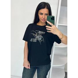 футболка жіноча LR1288 black р.one size "Lora" недорого оптом від прямого постачальника