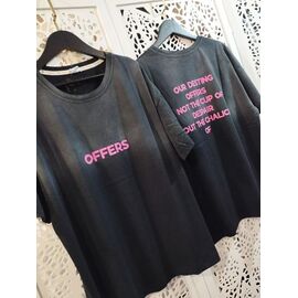 футболка жіноча LR1290 black р.one size "Lora" недорого оптом від прямого постачальника