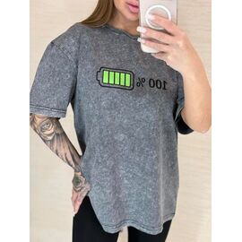 Фотография Футболка женская LR1313 grey р.one size "Lora" недорого оптом от прямого поставщика
