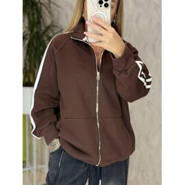 Кофта спортивна жіноча LR1316 brown р.one size "Lora" недорого оптом від прямого постачальника