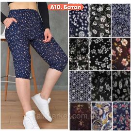 Фотография Бриджи женские молодежные батал р-ры 52-60 (микс цв)"Stella" купить недорого от прямого поставщика