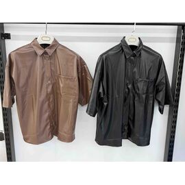 Сорочка жіноча 4706 brown р.S-L "DKNSEL" недорого оптом від прямого постачальника