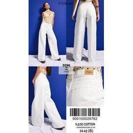 Джинси жіночі 3096-7S6-101 white р.34-42 "Jeans Style" недорого оптом від прямого постачальника