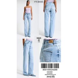 Джинси жіночі 3423-4S6-32 l.blue р.34-42 "Jeans Style" недорого оптом від прямого постачальника