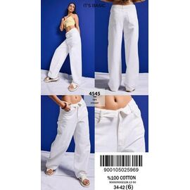 Джинси жіночі 4545-7S6-101 white р.34-42 "Jeans Style" недорого оптом від прямого постачальника
