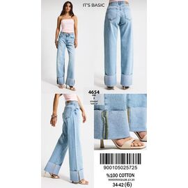 Джинси жіночі 4654-4S6-3 l.blue р.34-42 "Jeans Style" недорого оптом від прямого постачальника