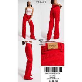 Джинси жіночі 4857-4S6-19 red р.34-42 "Jeans Style" недорого оптом від прямого постачальника