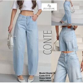 Джинси жіночі 5315 l.blue р.34-42 "Jeans Style" недорого оптом від прямого постачальника