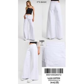 Джинси жіночі 3483-5S6-2 white р.34-42 "Jeans Style" недорого оптом від прямого постачальника