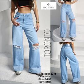 Джинси жіночі 5406 l.blue р.34-42 "Jeans Style" недорого оптом від прямого постачальника