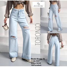Джинси жіночі 5407 l.blue р.34-42 "Jeans Style" недорого оптом від прямого постачальника