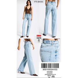 Джинси жіночі 3470-2S6-32 l.blue р.38-48 "Jeans Style" недорого оптом від прямого постачальника