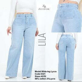 Джинси жіночі 5321 l.blue р.42-52 "Jeans Style" недорого оптом від прямого постачальника