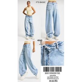 Джинси жіночі 4545-4S6-3 l.blue р.34-42 "Jeans Style" недорого оптом від прямого постачальника