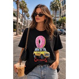 футболка жіноча 2194 black р.S-L "Major" недорого оптом від прямого постачальника