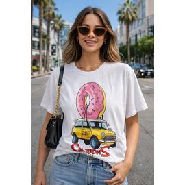 футболка жіноча 2194 white р.S-L "Major" недорого оптом від прямого постачальника