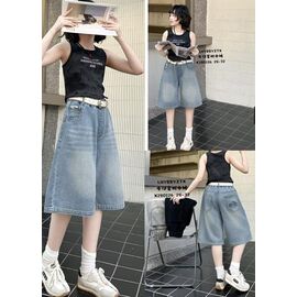 Фотография Шорты детские на девочку 280126 l.blue р.28-32 "Major" недорого оптом от прямого поставщика