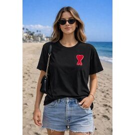 Фотография Футболка женская 7156 black р.S-L "Major" недорого оптом от прямого поставщика