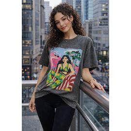 Фотография Футболка женская 7303 grey р.S-L "Major" недорого оптом от прямого поставщика