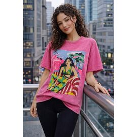 Фотография Футболка женская 7303 pink р.S-L "Major" недорого оптом от прямого поставщика