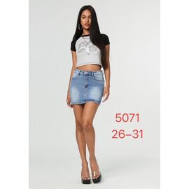 Спідниця жіноча 5071 l.blue р.26-31 "NewJeans" недорого оптом від прямого постачальника