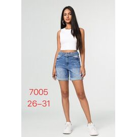 Шорти жіночі 7005 l.blue р.26-31 "NewJeans" недорого оптом від прямого постачальника