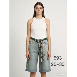 Шорти жіночі 593 l.blue р.25-30 "NewJeans" недорого оптом від прямого постачальника