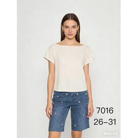 Шорти жіночі 7016 blue р.26-31 "NewJeans" недорого оптом від прямого постачальника