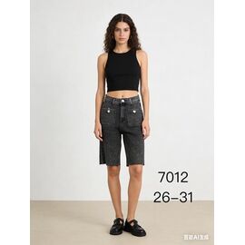 Шорти жіночі 7012 black р.26-31 "NewJeans" недорого оптом від прямого постачальника