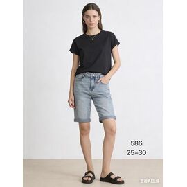 Шорти жіночі 586 l.blue р.25-30 "NewJeans" недорого оптом від прямого постачальника