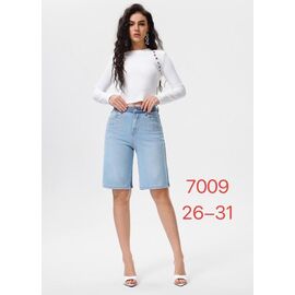 Шорти жіночі 7009 l.blue р.26-31 "NewJeans" недорого оптом від прямого постачальника