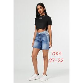 Шорти жіночі 7001 l.blue р.27-32 "NewJeans" недорого оптом від прямого постачальника
