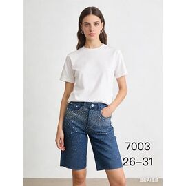 Шорти жіночі 7003 blue р.26-31 "NewJeans" недорого оптом від прямого постачальника