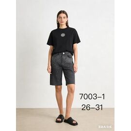 Шорти жіночі 7003-1 d.grey р.26-31 "NewJeans" недорого оптом від прямого постачальника