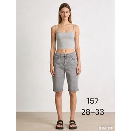 Шорти жіночі 157 l.grey р.28-33 "NewJeans" недорого оптом від прямого постачальника