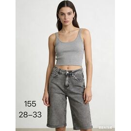 Шорти жіночі 155 grey р.28-33 "NewJeans" недорого оптом від прямого постачальника