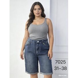 Шорти жіночі 7025 blue р.31-38 "NewJeans" недорого оптом від прямого постачальника