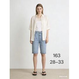Шорти жіночі 163 l.blue р.28-33 "NewJeans" недорого оптом від прямого постачальника