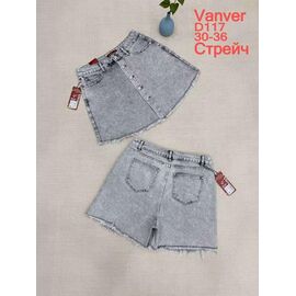 Спідниця-шорти жіноча D117 l.grey р.30-36 "Vanver" недорого оптом від прямого постачальника