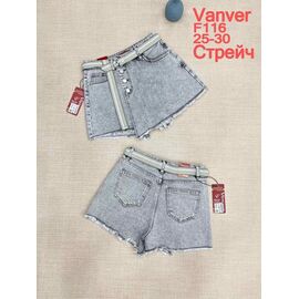 Спідниця-шорти жіноча F116 l.grey р.25-30 "Vanver" недорого оптом від прямого постачальника