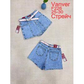 Спідниця-шорти жіноча F226 l.blue р.25-30 "Vanver" недорого оптом від прямого постачальника