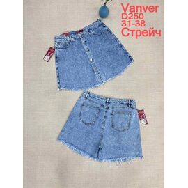 Спідниця-шорти жіноча D250 l.blue р.31-38 "Vanver" недорого оптом від прямого постачальника