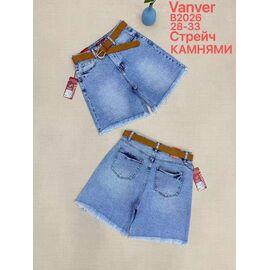 Шорти жіночі B2026 l.blue р.28-33 "Vanver" недорого оптом від прямого постачальника