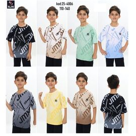 Фотография Футболка детская на мальчика 4006 beige-brown р.5-10 "BURATINO" недорого оптом от прямого поставщика